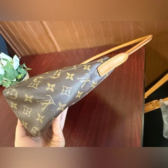 Louis Vuitton Monogram Canvas Shoulder Bag in Brown - Picture 10 of 16